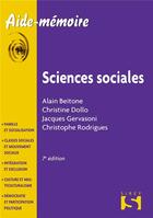 Couverture du livre « Sciences sociales (7e édition) » de Jacques Gervasoni et Christine Dollo et Alain Beitone et Christophe Rodrigues aux éditions Sirey