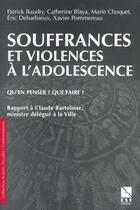 Couverture du livre « Souffrances et violences a l adolescence » de Debarbieux/Baud aux éditions Esf Social