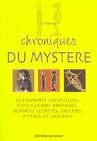 Couverture du livre « Chroniques du mystere » de Mayorca aux éditions De Vecchi