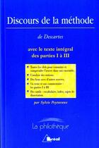 Couverture du livre « Le discours de la méthode de Descartes » de S Peyturaux aux éditions Breal