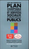 Couverture du livre « Liste des comptes du plan comptable des esms publics » de Jean-Marc Le Roux aux éditions Ehesp