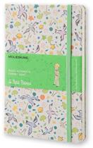 Couverture du livre « Le Petit Prince ; carnet blanc toile motif grand format ligné » de Moleskine aux éditions Moleskine Papet