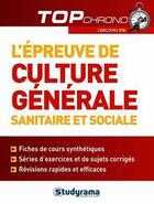 Couverture du livre « L'épreuve de culture générale sanitaire et sociale (as-ap) » de  aux éditions Studyrama