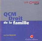 Couverture du livre « Qcm. droit de la famille » de Branlard J.-P. aux éditions Gualino