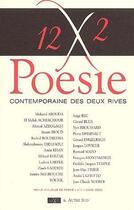 Couverture du livre « Poésie contemporaine des deux rives : 12×2 » de  aux éditions Autres Temps