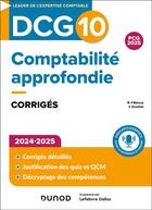 Couverture du livre « DCG 10 - Comptabilité approfondie - Corrigés 2024-2025 » de Marie-Pierre Mairesse et Arnaud Desenfans aux éditions Dunod