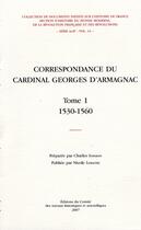 Couverture du livre « Correspondance de georges d'armagnac » de Nicole Lemaitre aux éditions Cths Edition