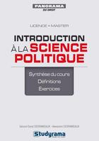 Couverture du livre « Introduction à la science politique » de Gerard-David Desrameaux et Alexandre Desrameaux aux éditions Studyrama