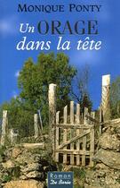 Couverture du livre « Orage Dans La Tete (Un) » de Monique Ponty aux éditions De Boree