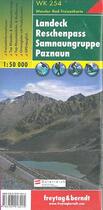 Couverture du livre « Landeck reschenpass samnaungruppe paznaun » de  aux éditions Freytag Und Berndt