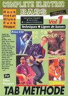 Couverture du livre « Complete electric bass t.1 Rébillard CD » de Gilles Malapert aux éditions Jj Rebillard