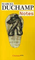 Couverture du livre « Notes » de Marcel Duchamp aux éditions Flammarion