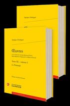 Couverture du livre « Oeuvres Tome 9 : le printemps » de Theodore Agrippa D' Aubine aux éditions Classiques Garnier