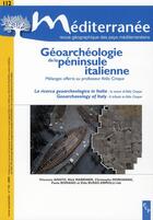 Couverture du livre « Géoarchéologie de la péninsule italienne » de  aux éditions Pu De Provence