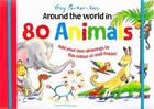 Couverture du livre « Around the world in 80 animals » de Parker-Rees Guy aux éditions Ivy Press