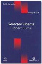 Couverture du livre « Selected poems - robert burns » de Joanny Moulin aux éditions Armand Colin