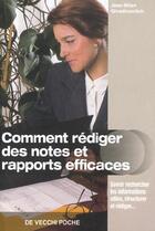 Couverture du livre « Notes et rapports efficaces » de Jean-Milan Givadinovitch aux éditions De Vecchi