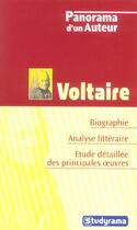 Couverture du livre « Voltaire » de Charles Tafanelli et Gilbert Guislain aux éditions Studyrama