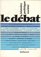 Couverture du livre « Le Debat 22 (Novembre 1982) » de  aux éditions Gallimard