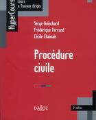 Couverture du livre « Procédure civile (2e édition) » de Cecile Chainais et Frederique Ferrand et Serge Guinchard aux éditions Dalloz