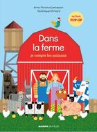 Couverture du livre « Dans la ferme ; je compte les animaux » de Dominique Ehrhard et Anne-Florence Lemasson aux éditions Mango