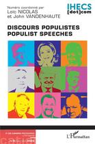 Couverture du livre « Discours populistes ; populist speeches (édition 2022) » de Loic Nicolas et Loic Vendenhaute aux éditions L'harmattan