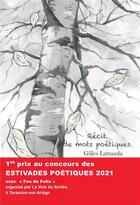 Couverture du livre « Récit de mots poétiques » de Gilles Lattuada aux éditions Hello Editions