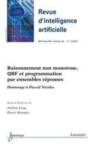 Couverture du livre « Raisonnement non monotone, qbf et programmation par ensembles reponses (revue d'intelligence artific » de Lang Jerome aux éditions Hermes Science Publications