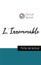 Couverture du livre « L'innommable, de Samuel Becket : fiche de lecture » de  aux éditions Comprendre La Litterature