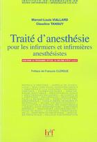 Couverture du livre « Traite d' anesthesie pour les infirmiers et infirmieres anesthesistes » de Tangu Viallard/ aux éditions Heures De France