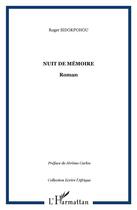 Couverture du livre « Nuit de mémoire » de Roger Sidokpohou aux éditions L'harmattan