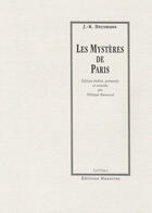 Couverture du livre « Les mystères de Paris » de Joris-Karl Huysmans aux éditions Manucius