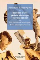 Couverture du livre « Marko Ristic et Koca Popovic : esquisse d'une phénoménologie de l'irrationnel » de  aux éditions Mimesis