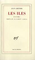 Couverture du livre « Les îles » de Jean Grenier aux éditions Gallimard