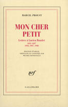 Couverture du livre « Mon cher petit - lettres a lucien daudet (1895-1897, 1904, 1907, 1908) » de Marcel Proust aux éditions Gallimard (patrimoine Numerise)