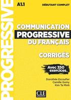 Couverture du livre « FLE ; communication progressive du français ; corrigés ; débutant complet ; A1.1 (édition 2019) » de  aux éditions Cle International