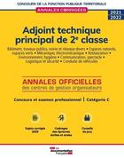 Couverture du livre « Adjoint technique principal de 2e classe ; concours de catégorie C, concours externe, interne, (édition 2021) » de  aux éditions Documentation Francaise