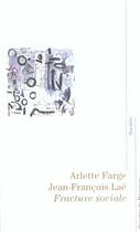 Couverture du livre « Fracture sociale » de Farge/Lae/Lefort aux éditions Desclee De Brouwer