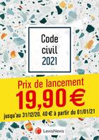 Couverture du livre « Code civil ; terrazzo (édition 2021) » de Laurent Leveneur et Collectif Lexisnexis aux éditions Lexisnexis
