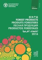 Couverture du livre « Yearbook of forest products 2016 (multinlingual ed. en/fr/ es/ar/ch) » de  aux éditions Fao