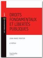 Couverture du livre « Droit fondamentaux et libertés publiques (4e édition) » de Jean-Marie Pontier aux éditions Hachette Education