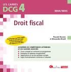 Couverture du livre « DCG 4 : Droit fiscal ; Conforme au PCG 2025 (arrêté 26 décembre 2023 portant homologation des règlements de l'ANC) » de Pascale Recroix aux éditions Gualino