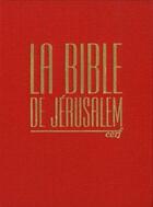 Couverture du livre « Bible de jerusalem major toile rouge sous coffret » de  aux éditions Bibli'o