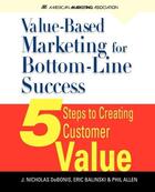 Couverture du livre « Value-based marketing for bottom-line success » de Debonis J. Nicholas aux éditions Mcgraw-hill Education