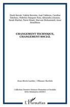 Couverture du livre « Changement technique, changement social » de  aux éditions L'harmattan