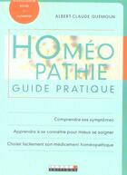 Couverture du livre « Homéopathie - guide pratique » de Quemoun Albert-Claud aux éditions Leduc