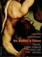 Couverture du livre « De Bellini à Titien » de Johannes Wilde aux éditions Macula