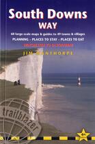 Couverture du livre « South Downs way ; Winchester to Eastbourne » de Jim Manthorpe aux éditions Trailblazer