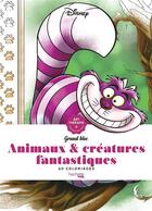 Couverture du livre « Art-thérapie ; grand bloc ; animaux & créatures fantastiques Disney » de Jessica Masia aux éditions Hachette Heroes