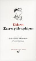 Couverture du livre « Oeuvres philosophiques » de Denis Diderot aux éditions Gallimard